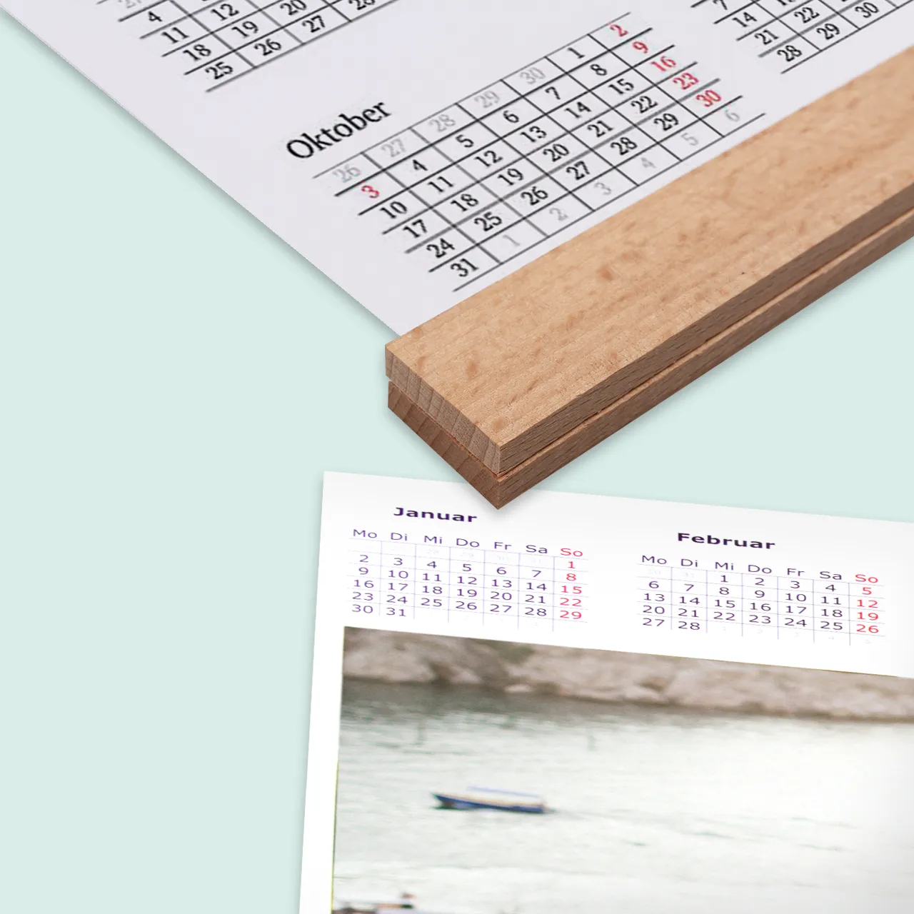 Posterkalender selbst gestalten, mit Posterleiste bestellbar