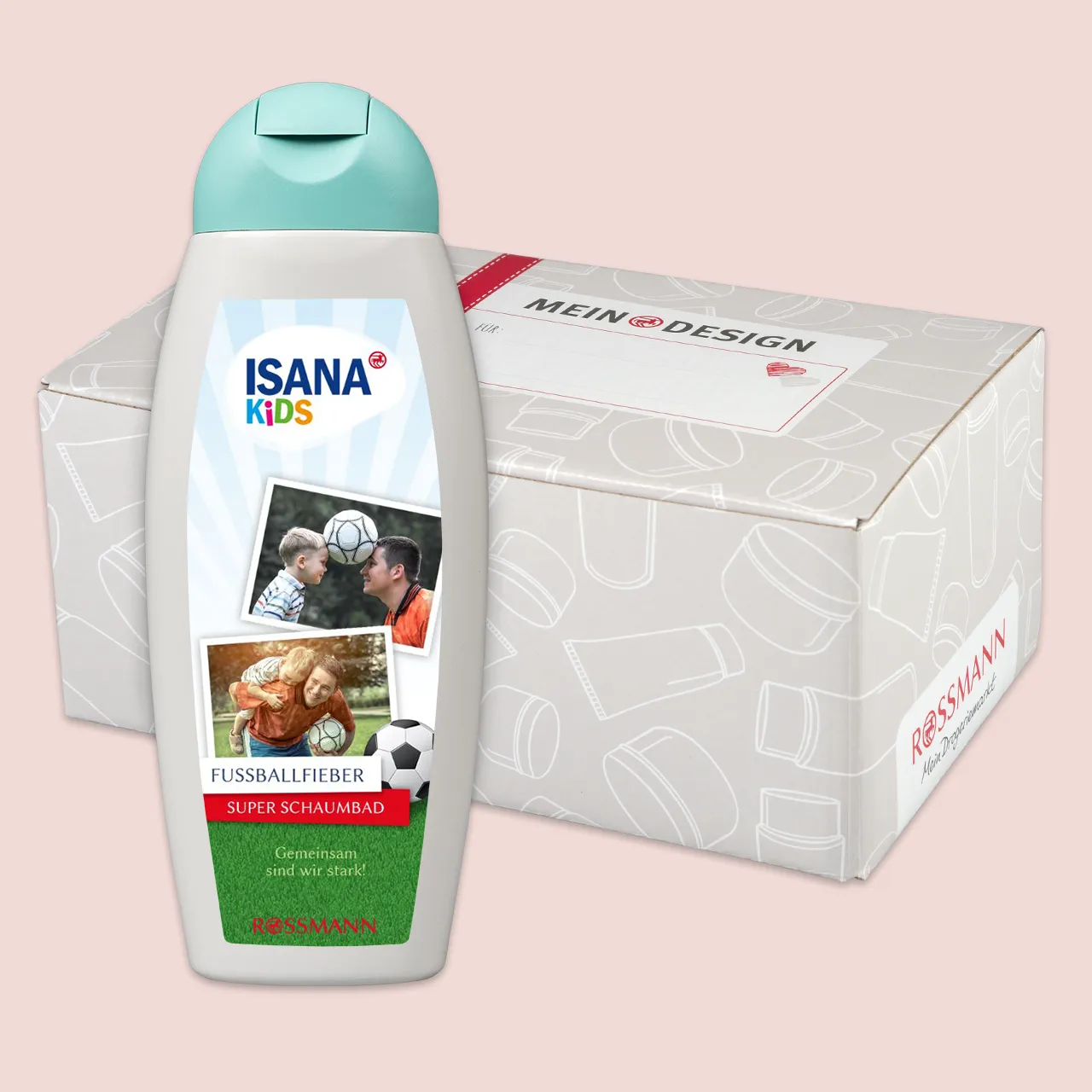 ISANA Kids 2in1 Dusche & Shampoo Sensitiv mit Foto in MEIN DESIGN Geschenkbox