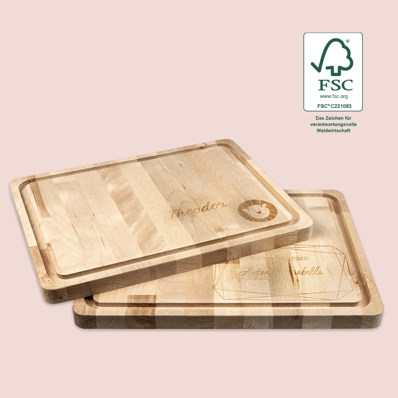 Hochwertiges Holzschneidebrett mit individueller Gravur jetzt in der ROSSMANN Fotowelt gestalten und in wenigen einfachen Schritten bestellen.