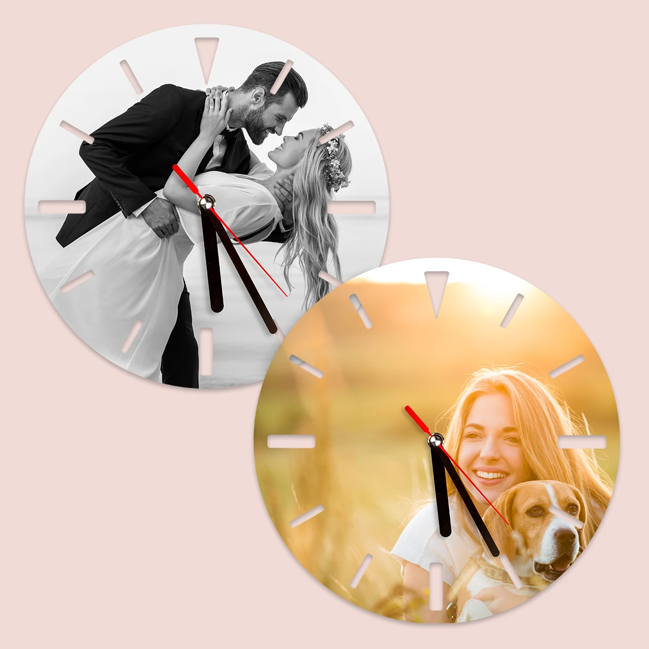 In der ROSSMANN Fotowelt könnt ihr eine Uhr selbst gestalten mit Fotos, persönlichen Texten und passenden Designs. So wird die Fotouhr zum absoluten Hingucker.