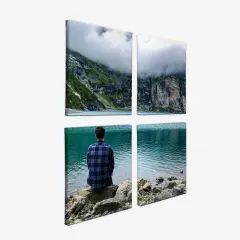 Mit mehrteiligen Wandbildern zaubert ihr aus euren Fotos echte Hingucker. Der hochwertige Farbdruck sorgt für eine langlebige Wanddekoration.