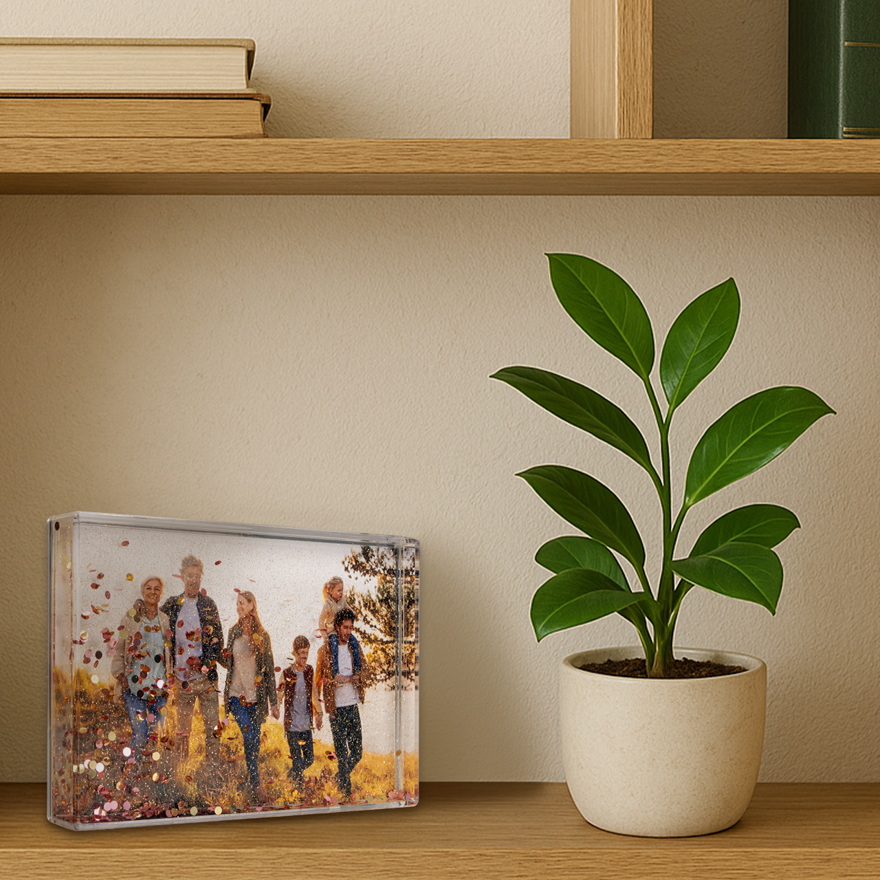 Schüttelrahmen mit Schnee – euer persönliches Weihnachtsgeschenk mit Foto Schüttelrahmen mit Foto und Schneeflocken – winterliches Fotogeschenk