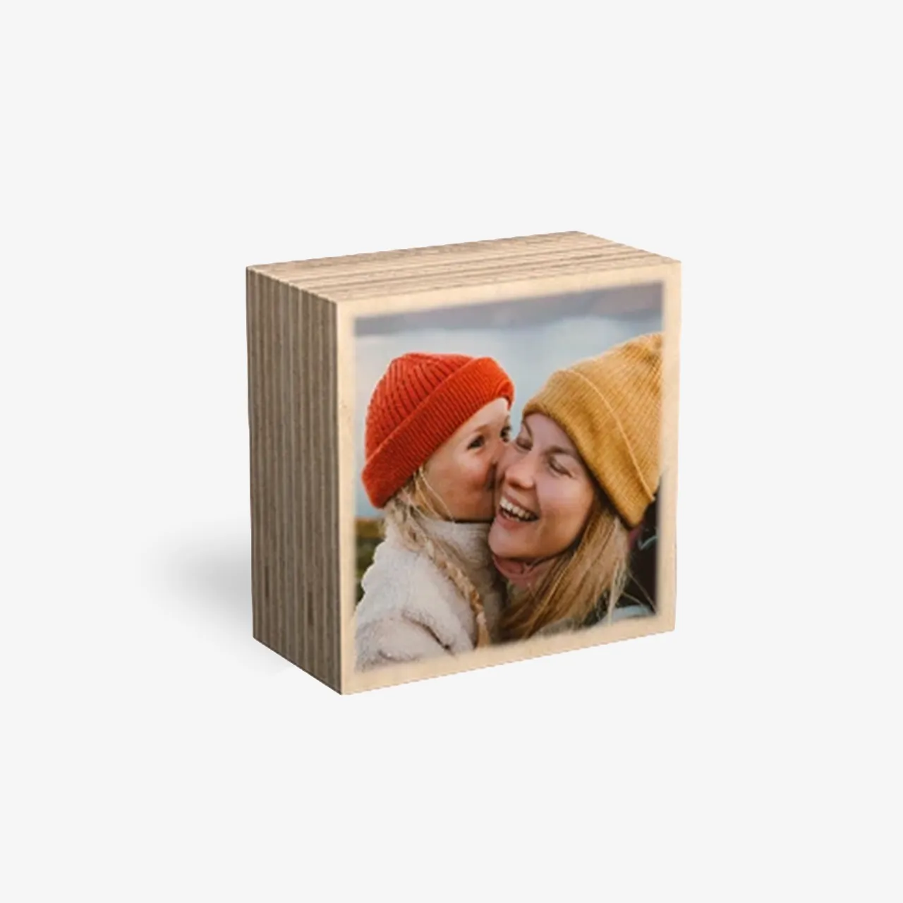 MIXBLOX Holz mit persönlichem Foto von Mutter und Kind