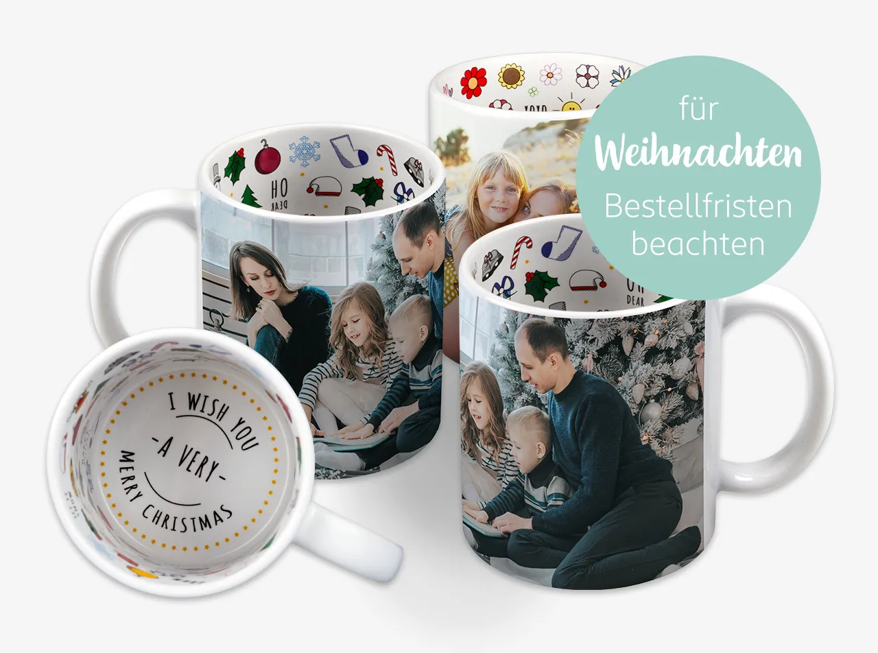 Weihnachtstassen, Tassen zum Geburtstag oder als Liebesbotschaft. Unsere Anlasstassen bieten euch passende und hübsche Motive zu vielen verschiedenen Anlässen.