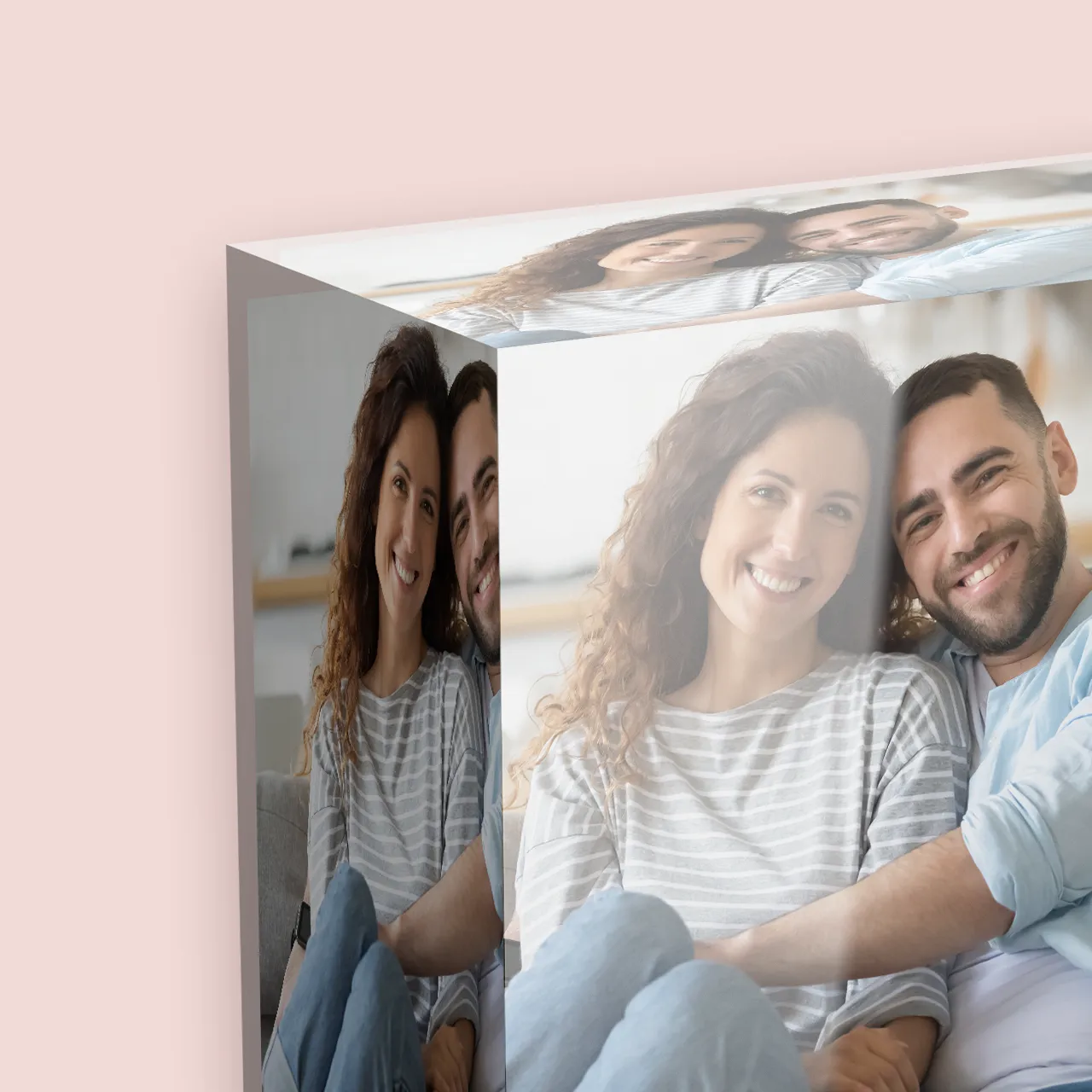 MIXBLOX® Acryl mit eigenem Foto Detailansicht eines MIXBLOX® aus transparentem Acryl