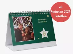 Adventskalender mit eigenem Foto in der ROSSMANN Fotowelt bestellen. Auf 12 beidseitig bedruckten Kalenderblätter findest du genug Platz für deine Kreativität
