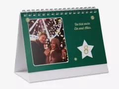 Tisch-Adventskalender, Spiralbindung, glänzend, hochwertig Adventskalender mit eigenem Foto in der ROSSMANN Fotowelt bestellen. Auf 12 beidseitig bedruckten Kalenderblätter findest du genug Platz für deine Kreativität.